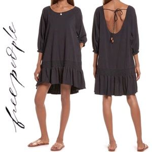 🖤NEW FREE PEOPLE FP BEACH JENNY BLACK MINI DRESS M